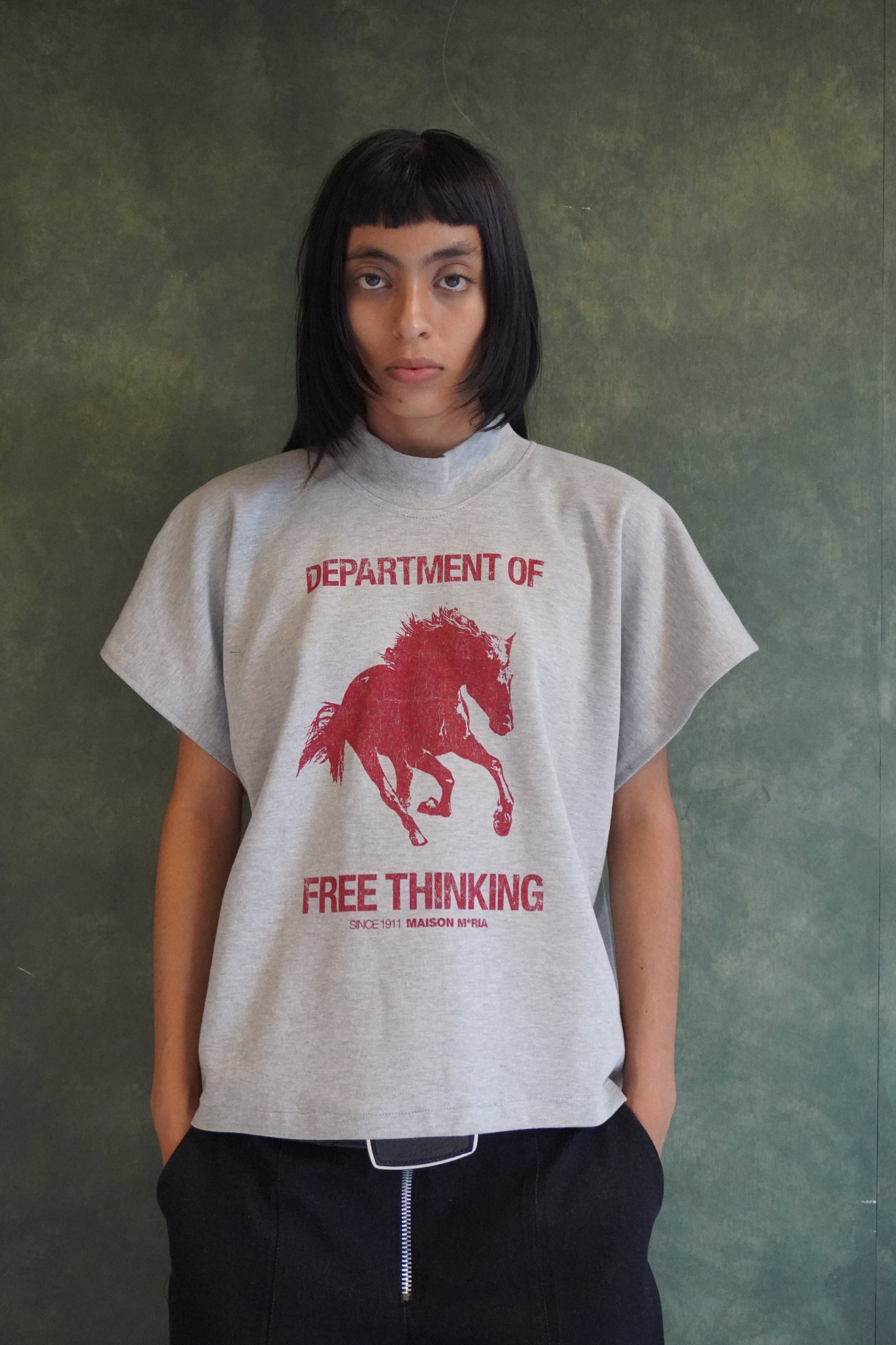 Free Thinking - T-Shirt Zero Wasted Gris
