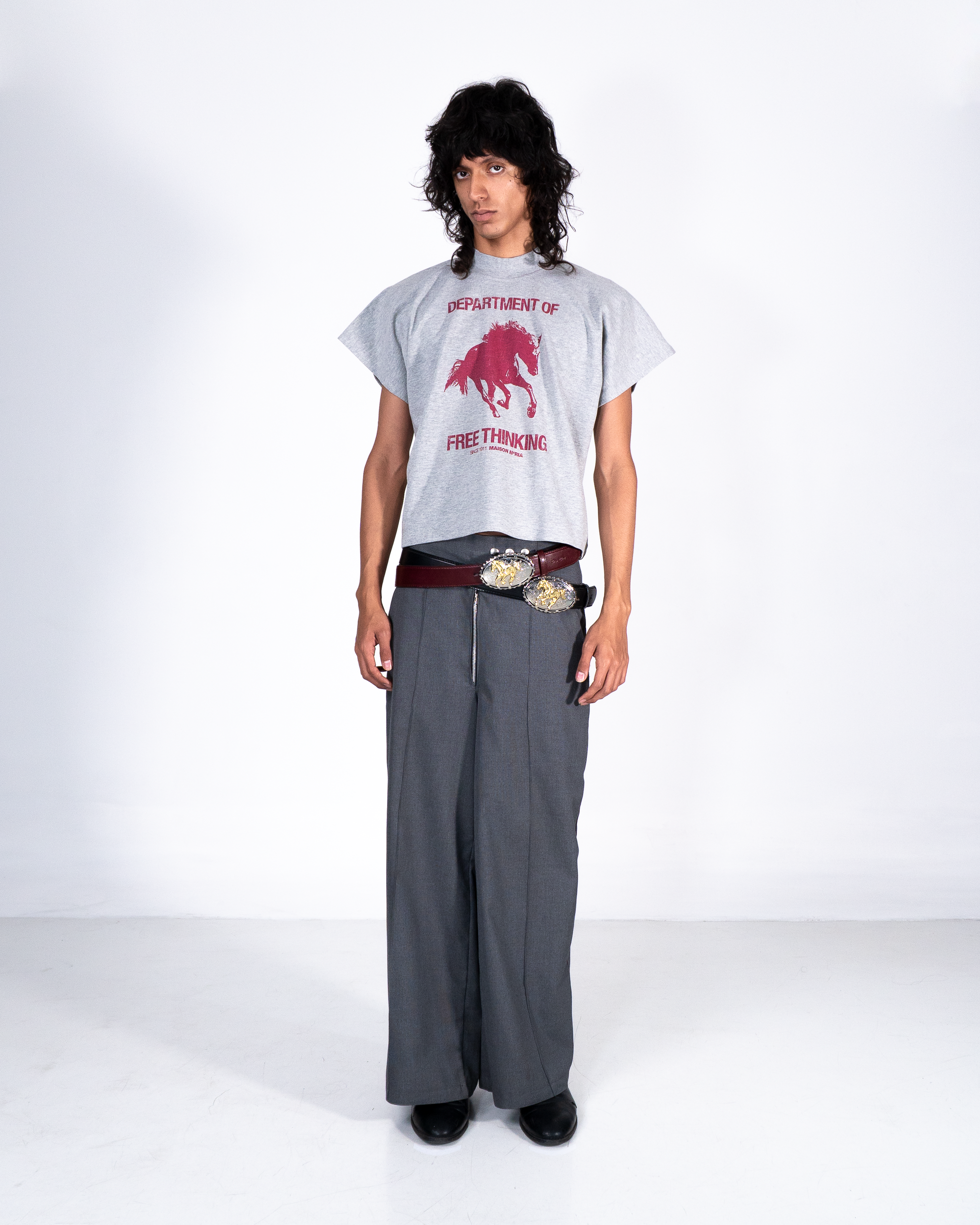 Free Thinking - T-Shirt Zero Wasted Gris