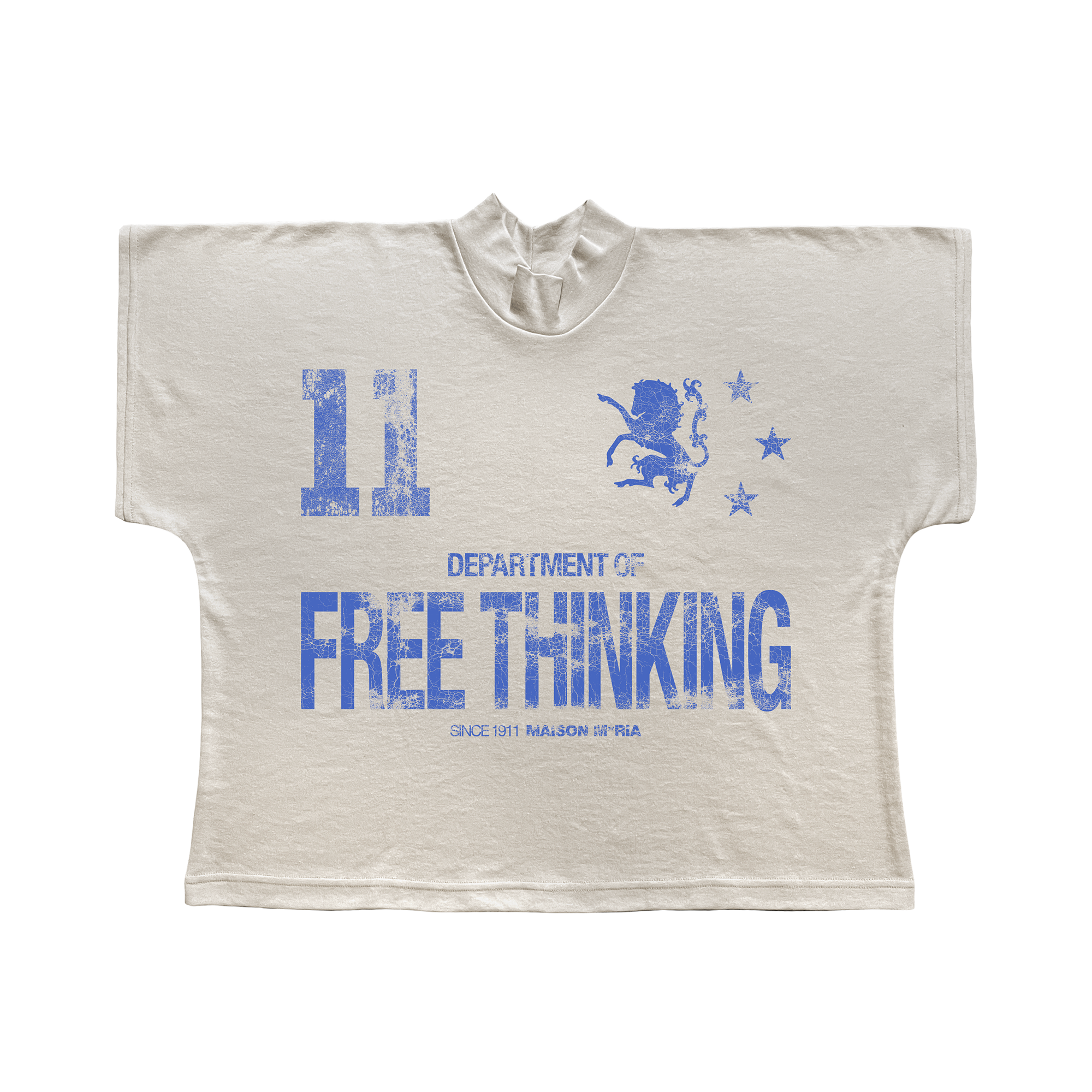 T-Shirt Zero Wasted - Freethinking Azul