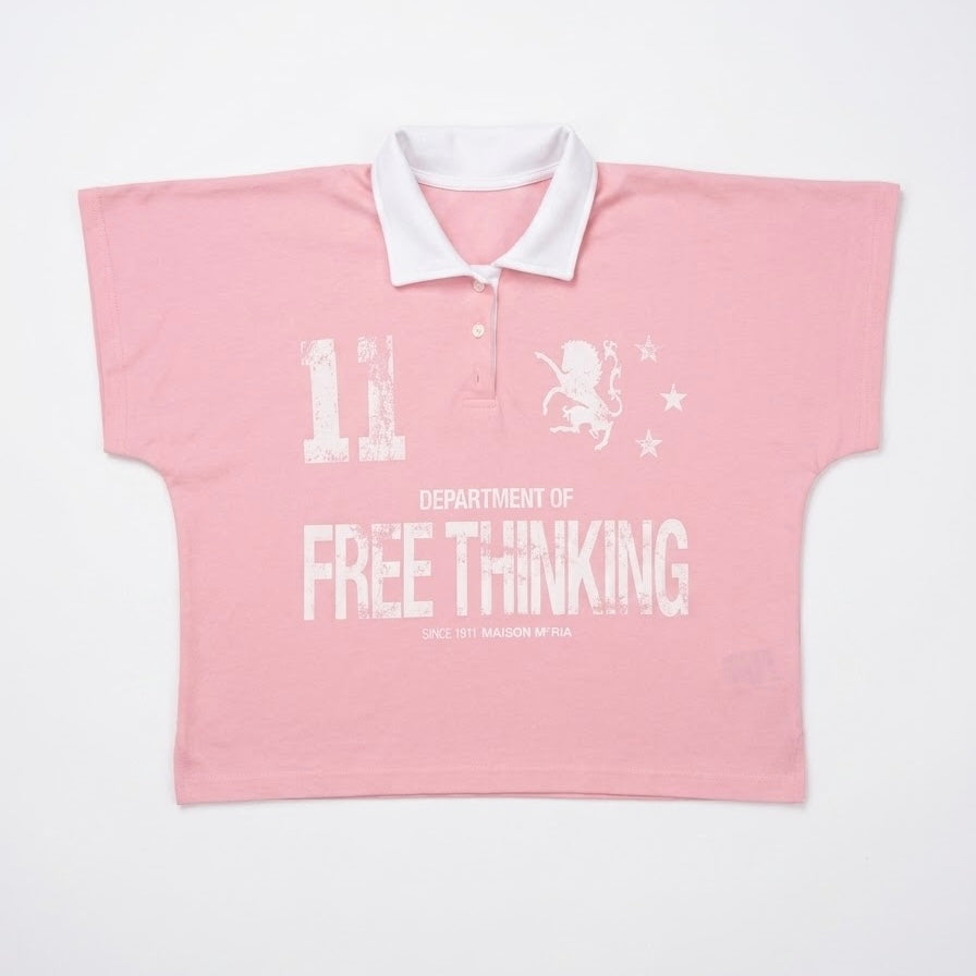 Polo Zero Waste - FreeThinking Rosa