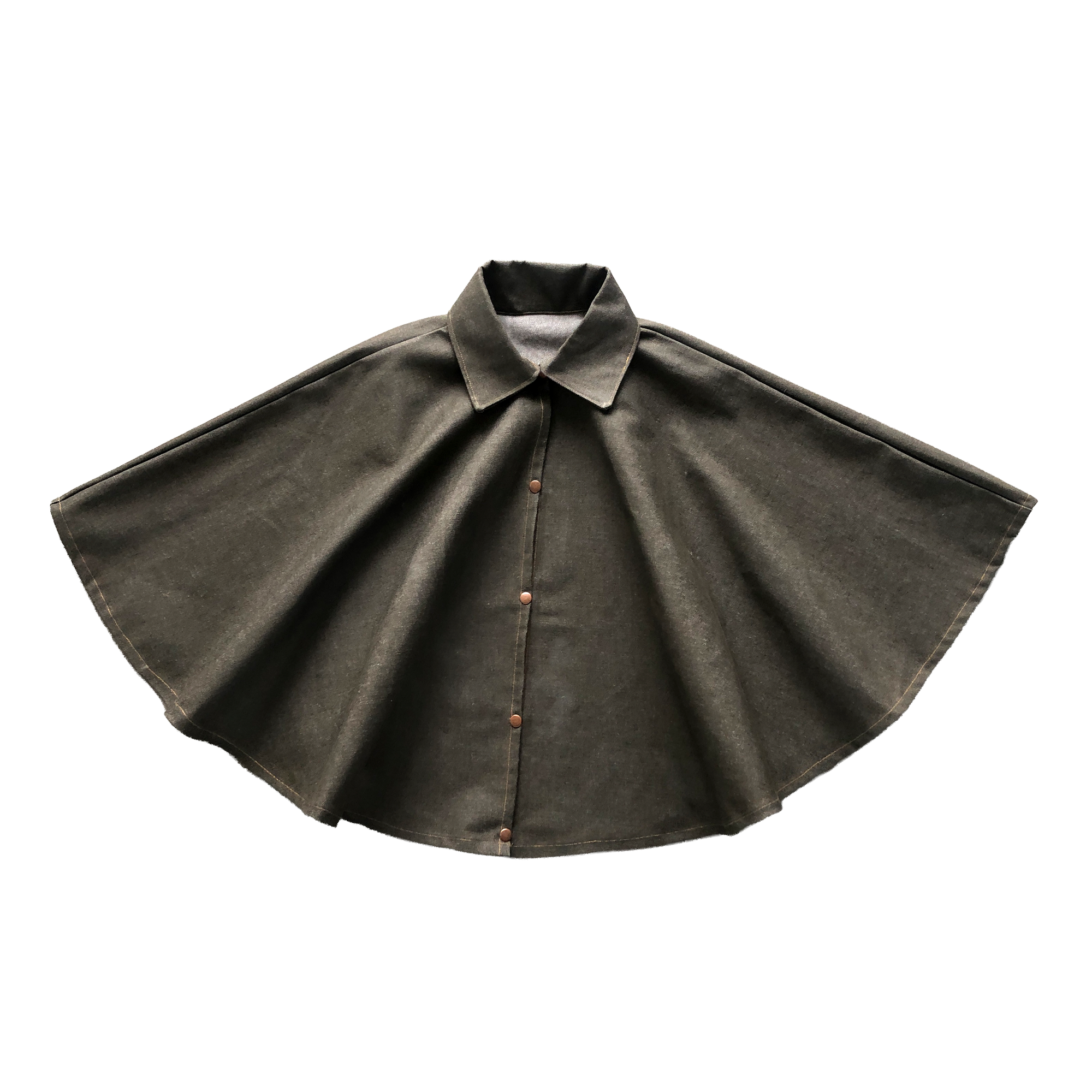 Denim Cape - Verde Militar
