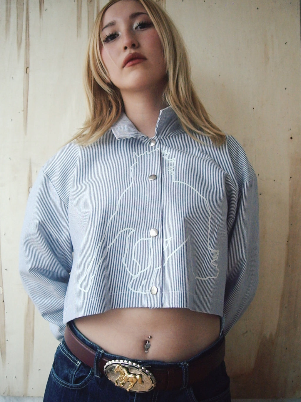 “Horse” - Cropped Shirt