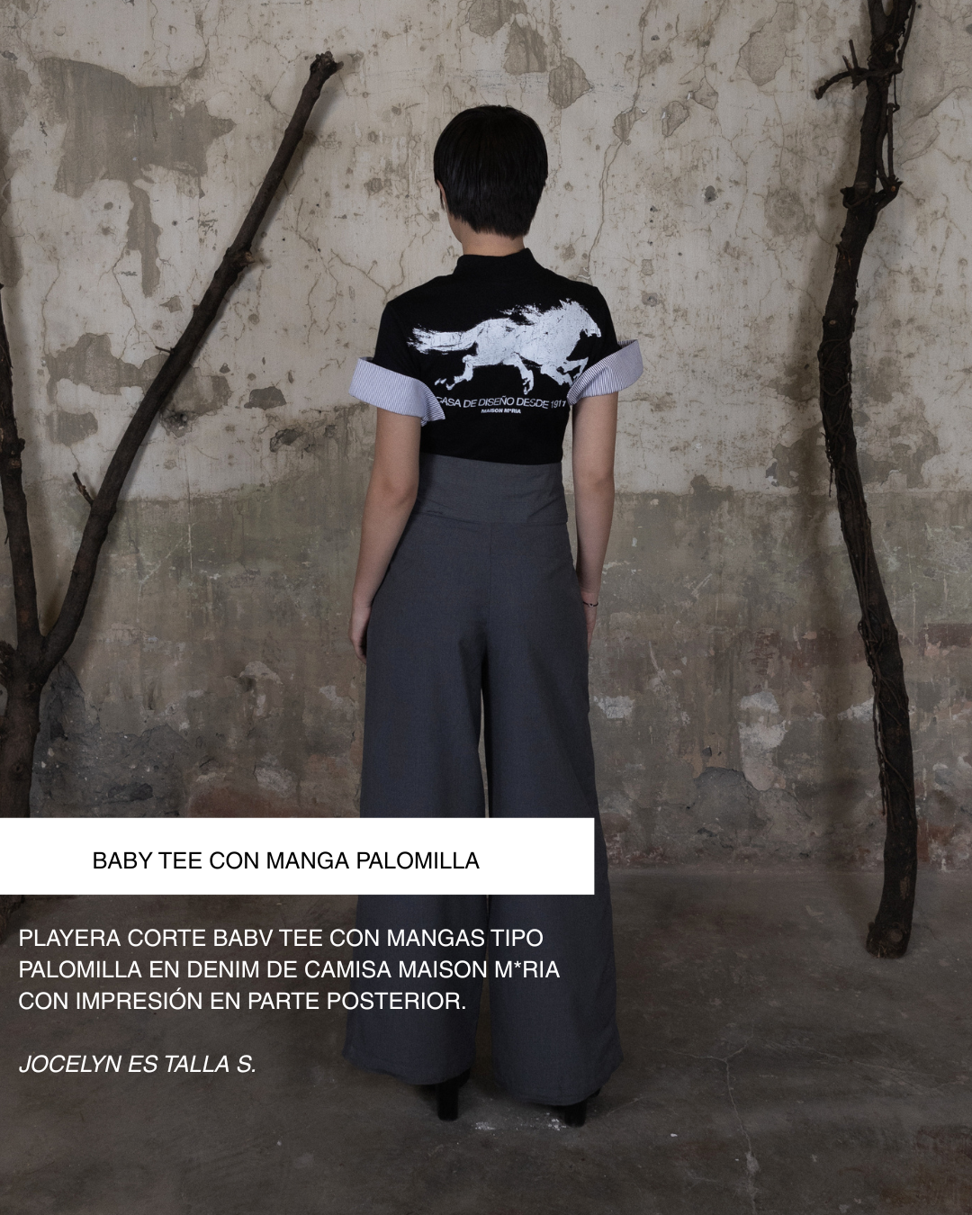 Baby Tee - Manga tipo palomilla
