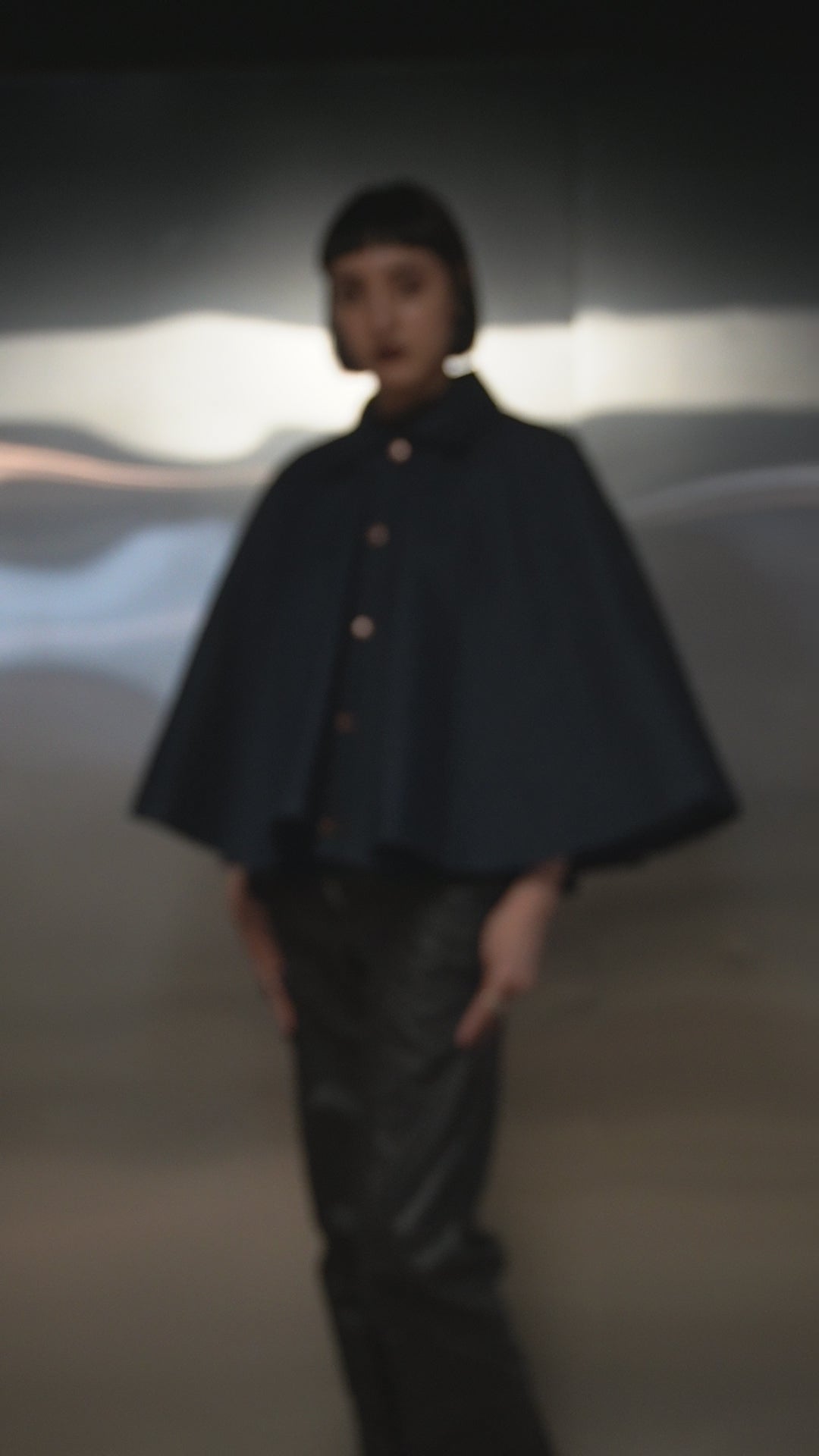 Denim Cape - Indigo